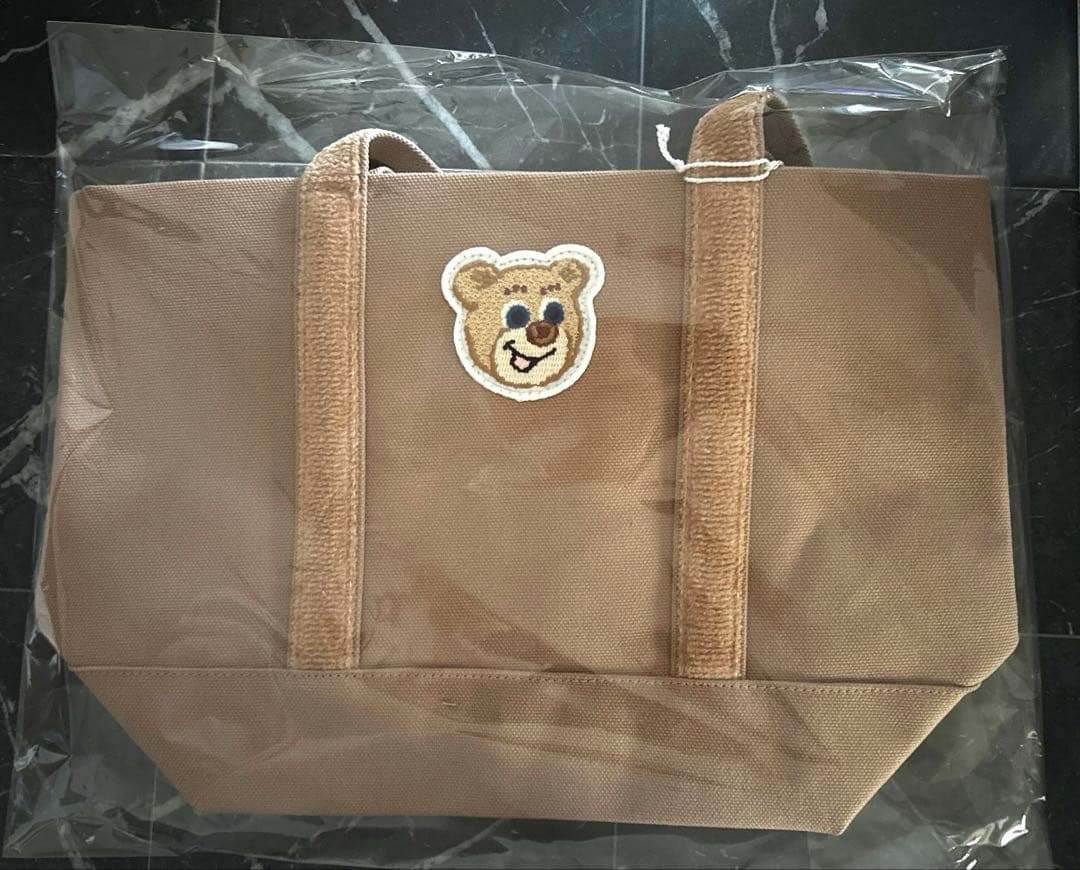 新品　ラブラリーバイフェイラー　 オールドテディ　ワッペントートバッグ　小