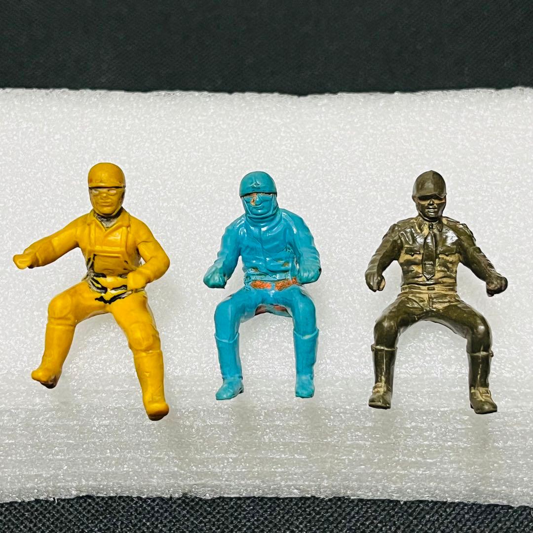 ビンテージ　バイク人形　合金バイク　ブリキ　オキュパイドジャパン系