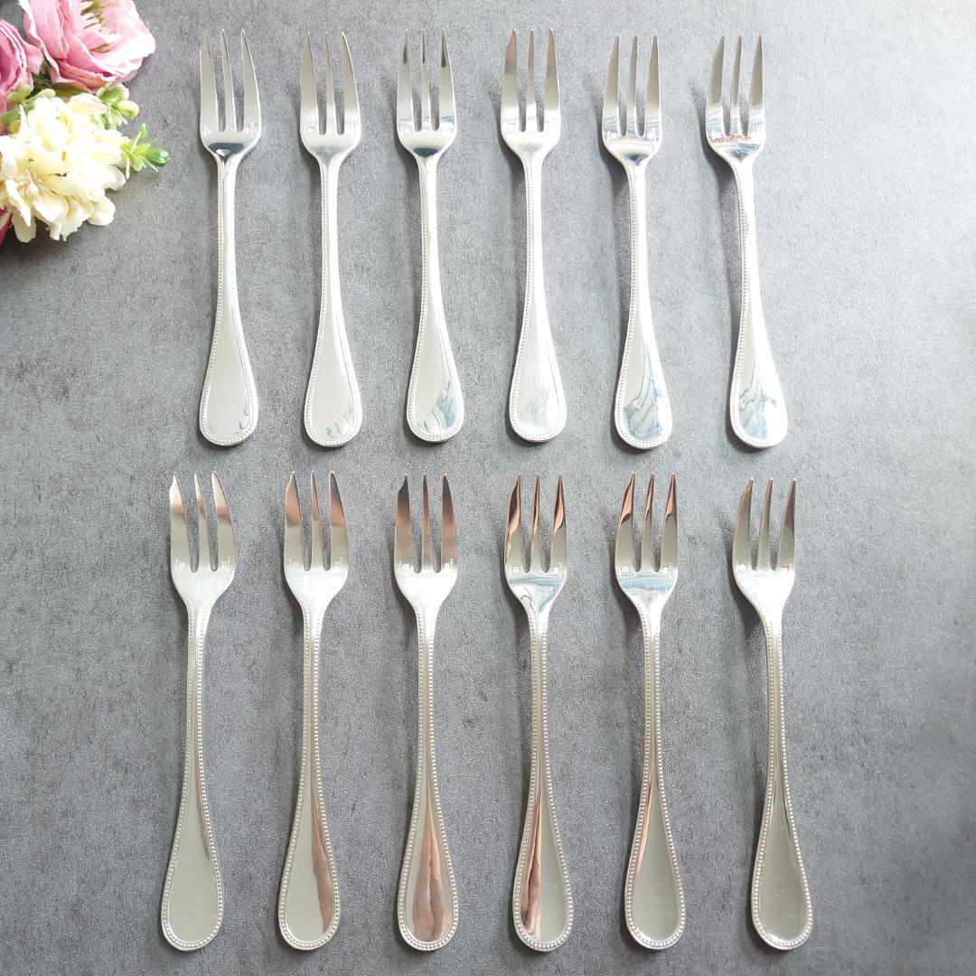 格安 クリストフル パール ケーキフォーク 12点