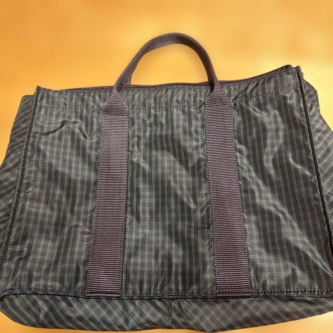 ♡ファミリア　ナイロン製チェックトートバッグ♡