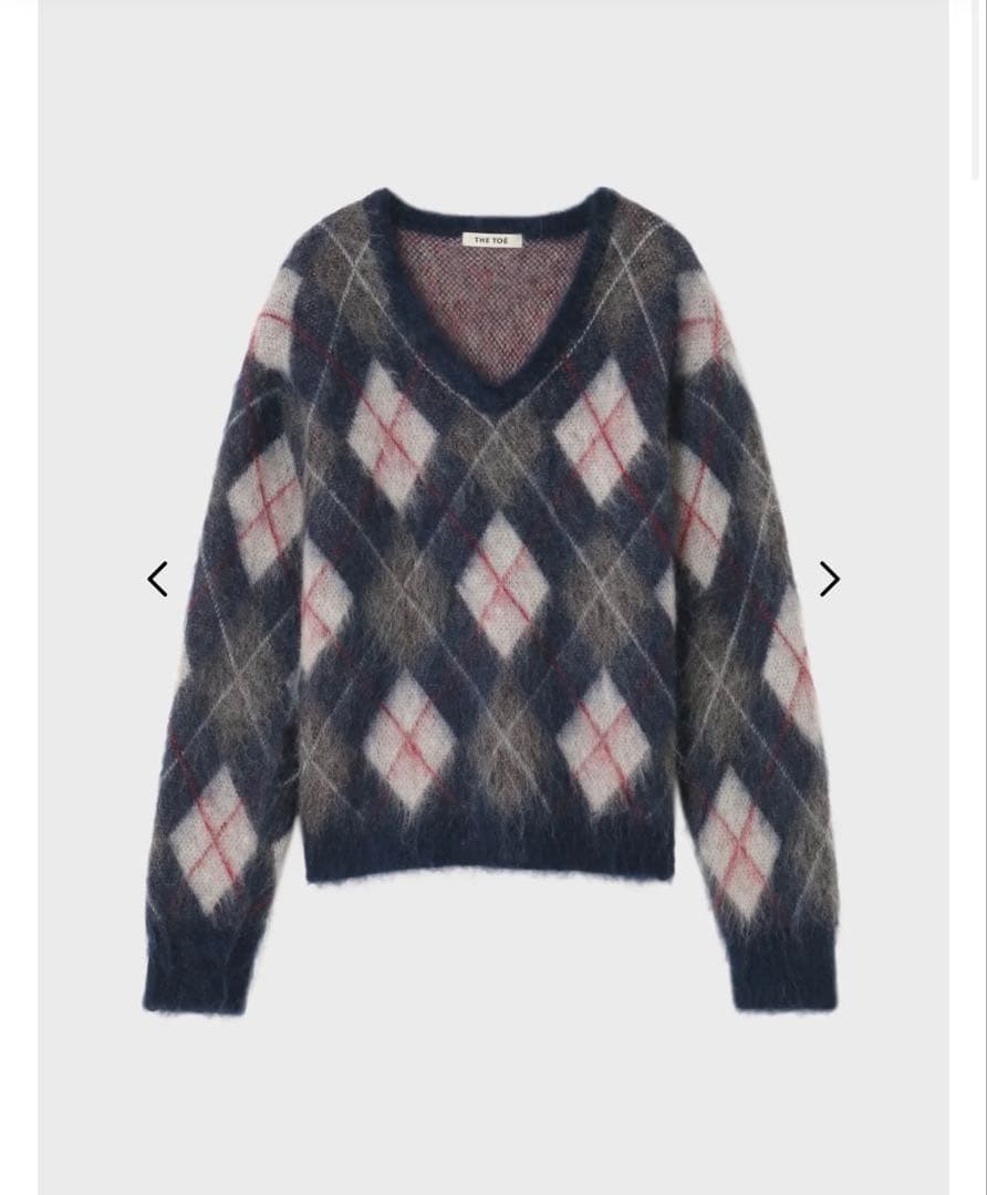 THE TOE Sendlinger Argyle Knit Navy sサイズ