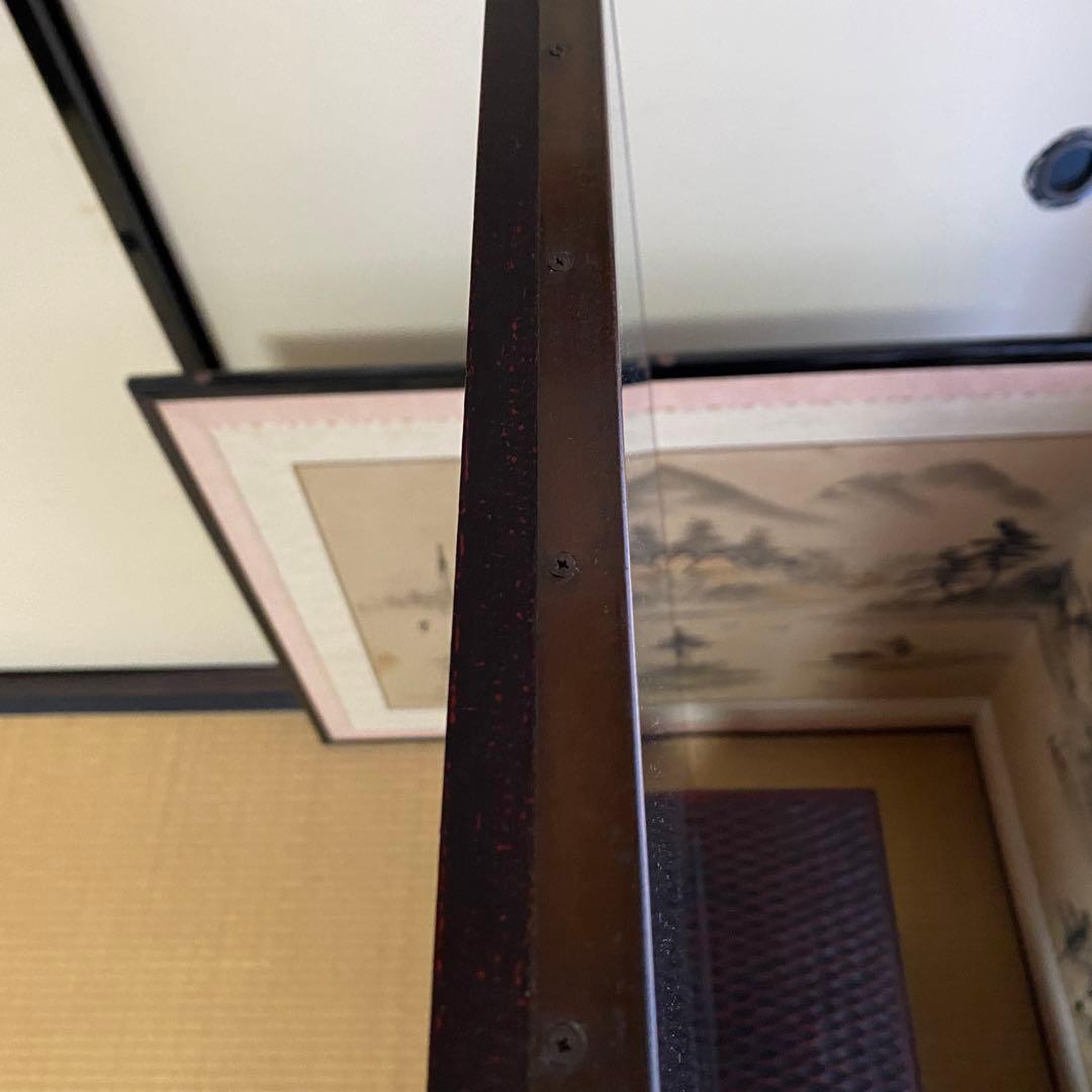 鎌倉彫 伝統工芸品　鏡台 ドレッサー ミラー 化粧台 漆塗り 松竹梅 和家具