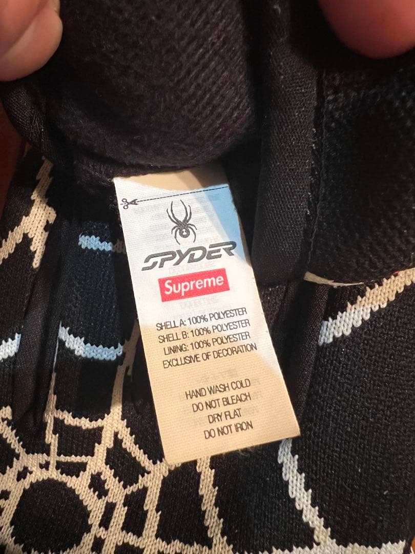 Supreme Spyder ブラック手袋