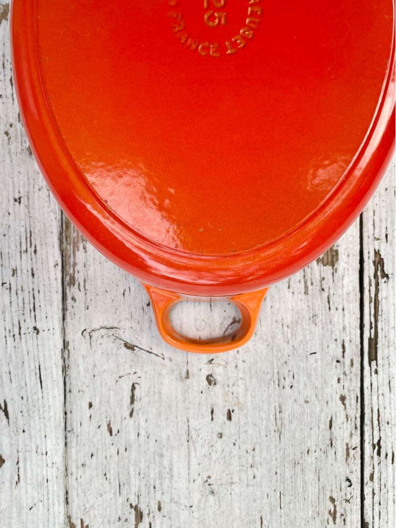 【美品】ルクルーゼ オーバルココット25 鋳物 ホーロー鍋 フランス製