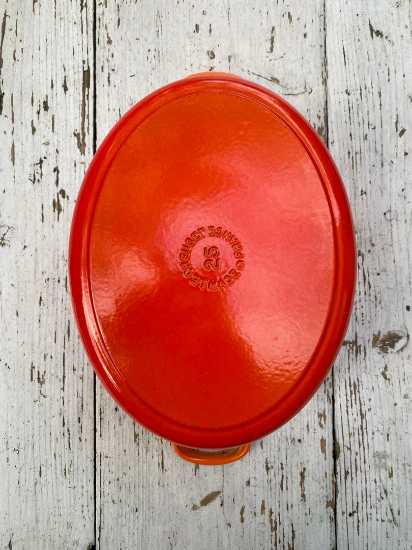 【美品】ルクルーゼ オーバルココット25 鋳物 ホーロー鍋 フランス製