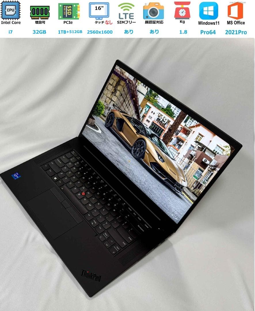 高性能 ThinkPad P1 Gen6 - i7/32GB/1.5TB/LTE