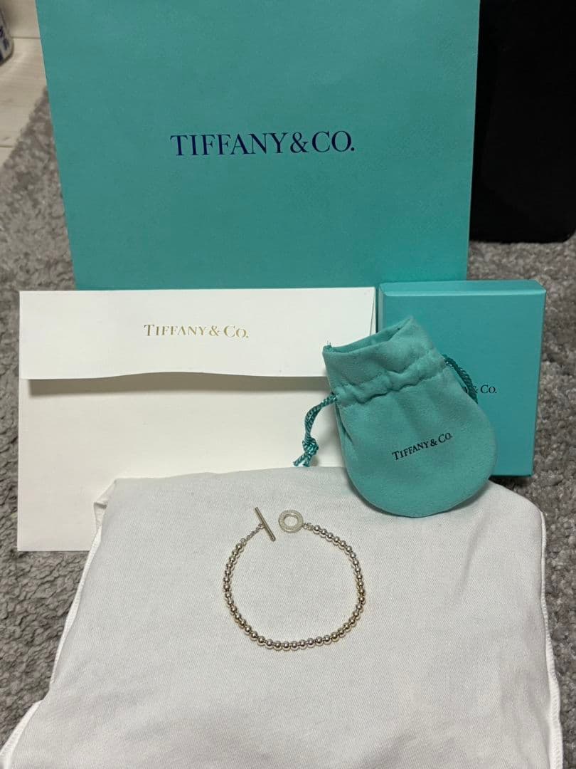 Tiffany & Co. シルバーブレスレット　ボールチェーントグル