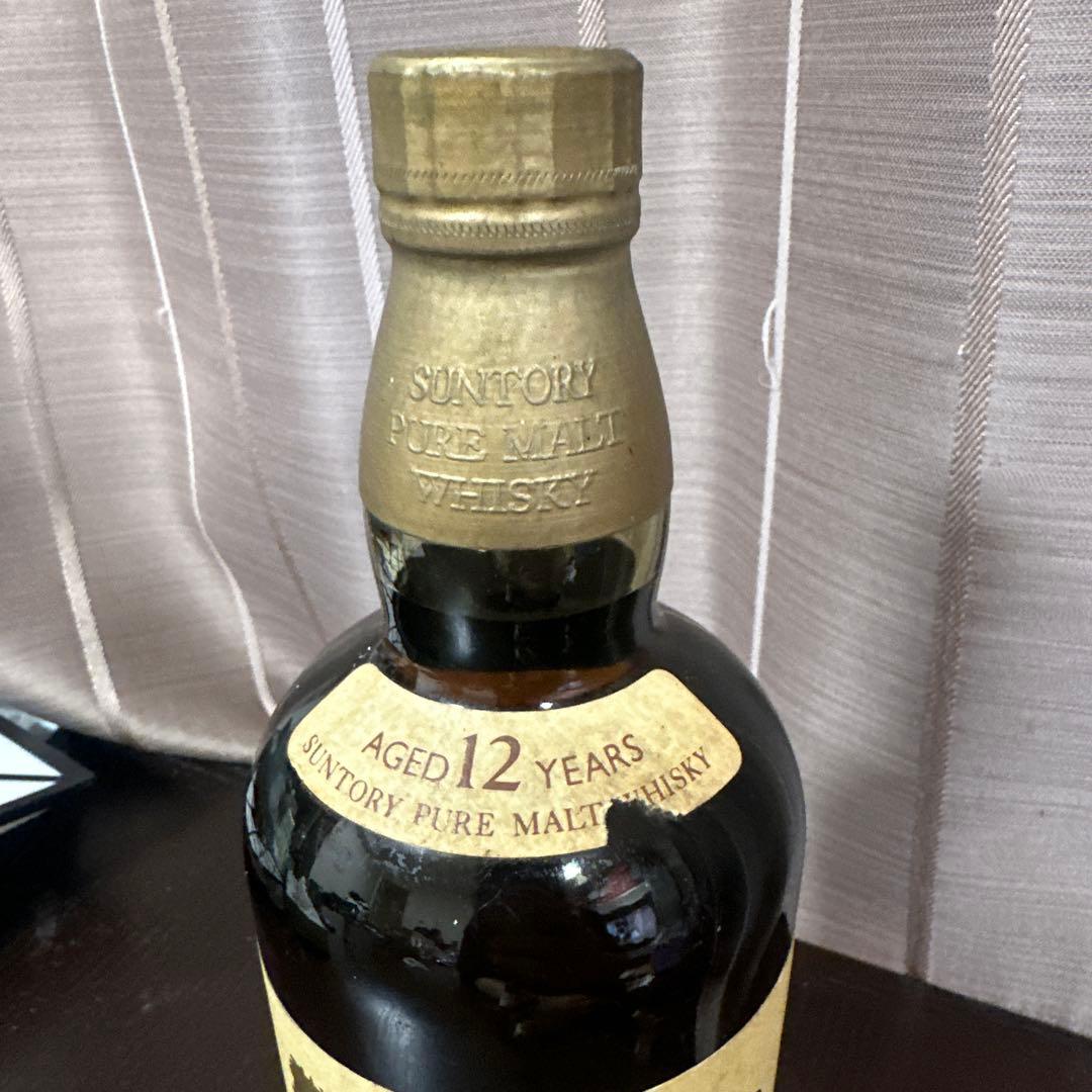 サントリー山崎12年　向獅子ラベル　特級表記　ピュアモルトウイスキー