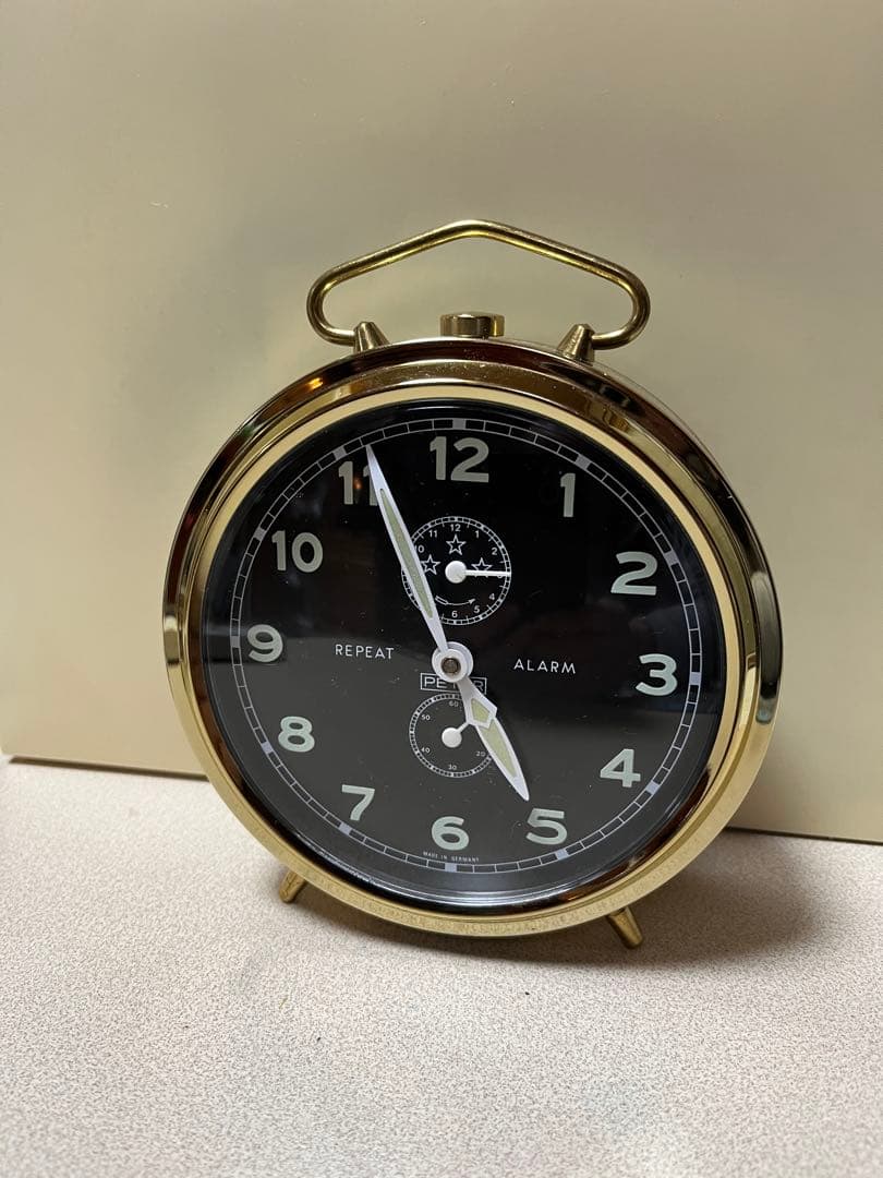 ゼンマイ式目覚まし時計 PETER( ピーター)ドイツ製