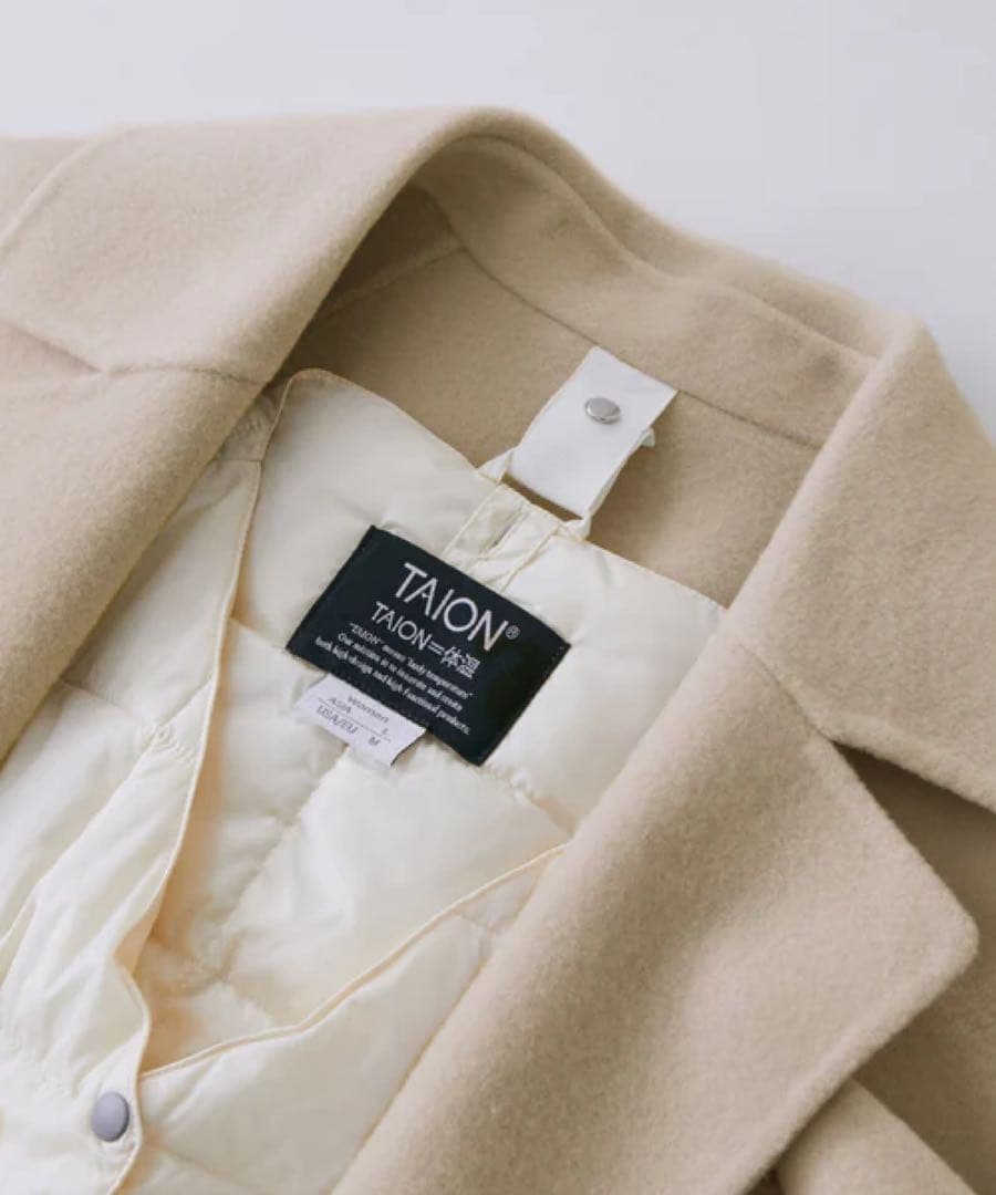 【ROPE】リバーメルトントレンチコート　38 ベージュ