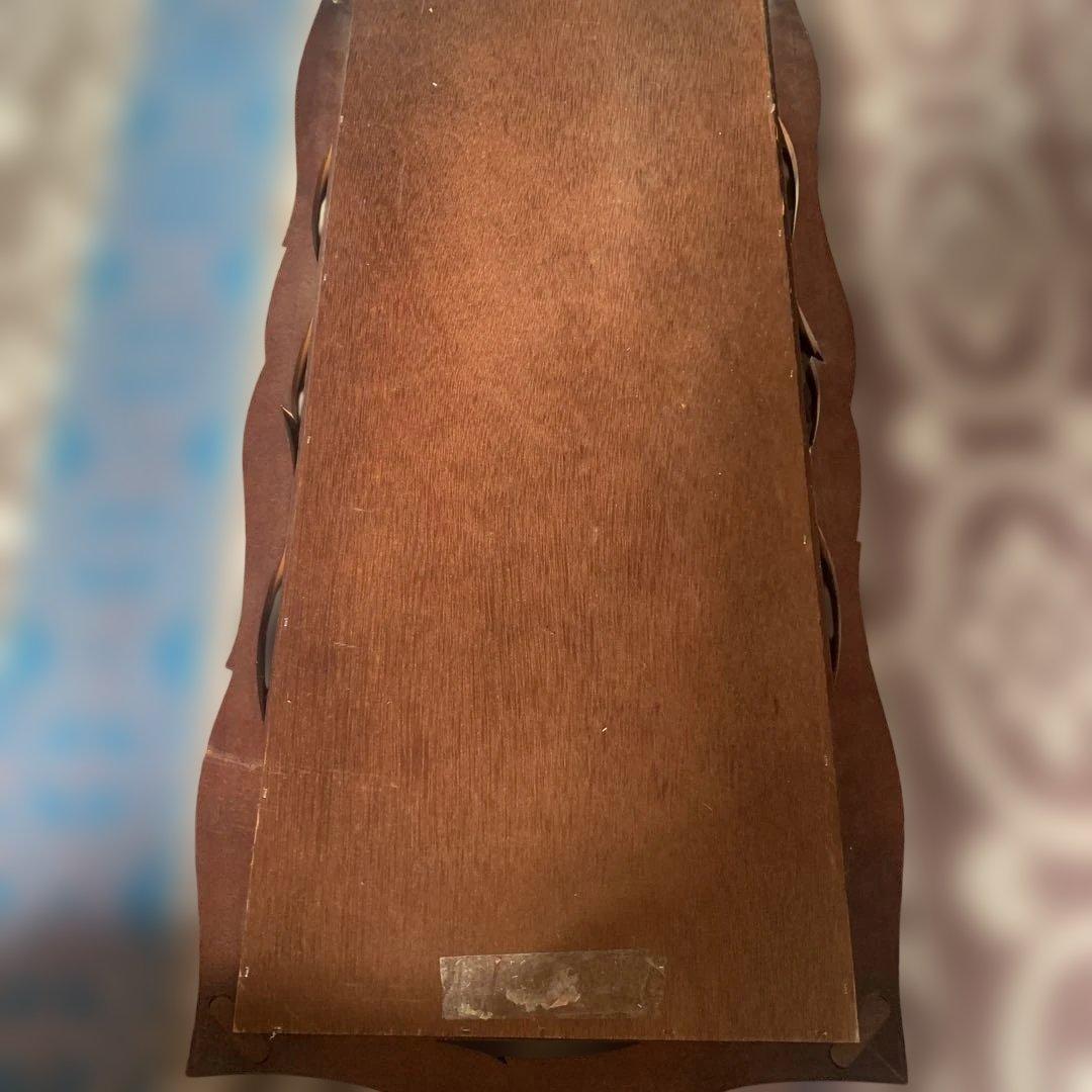 ローム★昭和レトロ★木製★アンティークデザイン。壁掛け。鏡。インテリア