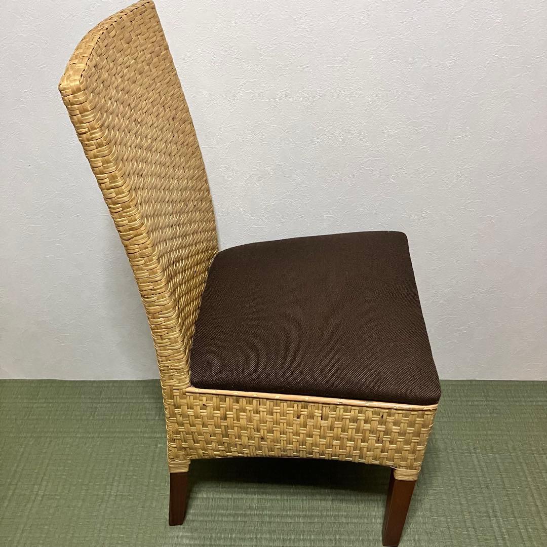 【希少】桜屋工業 チェリーファニチュア ラタンチェア 編み込み