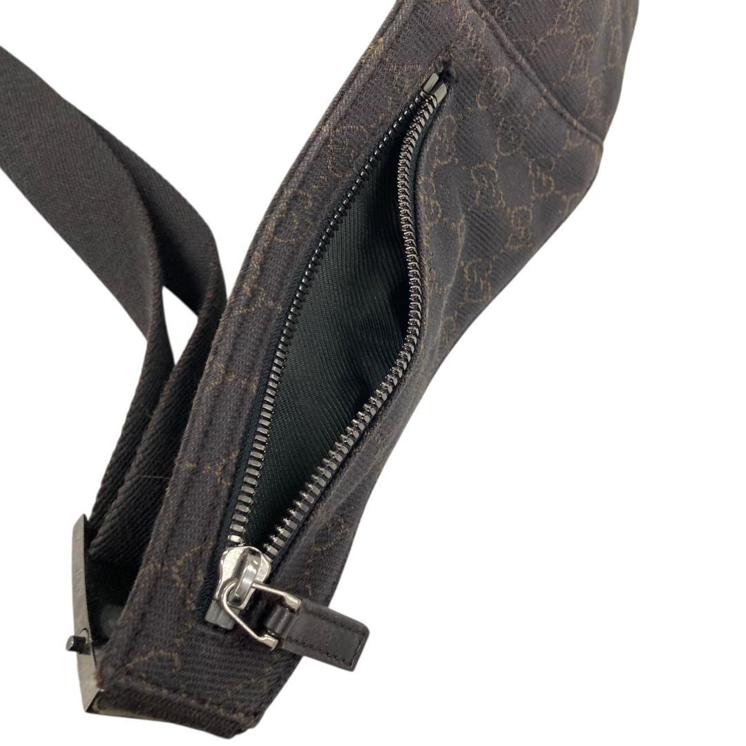 GUCCI グッチ ボディバッグ GGキャンバス レザー 101679 茶系