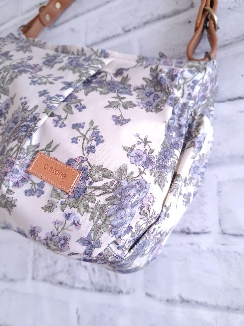 セリーヌ　ブルー　横長ショルダーBag