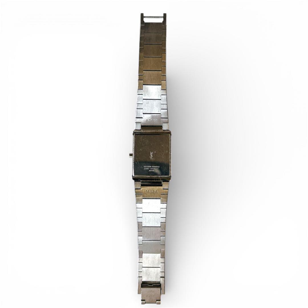 稼働　イヴ・サンローラン スクエア クォーツ　腕時計　シチズン　ゴールド　YSL