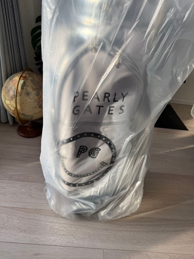 PEARLY GATES キャディバッグ ホワイト/シルバー