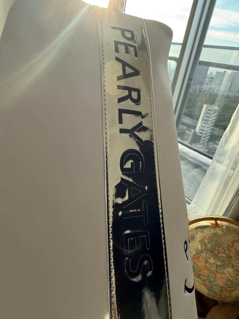 PEARLY GATES キャディバッグ ホワイト/シルバー