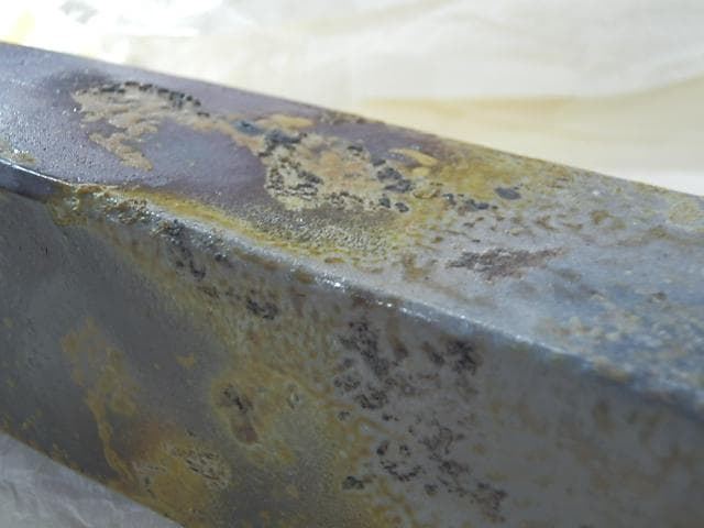 備前焼　豊福寛先生　備前筒掛花入　秀作