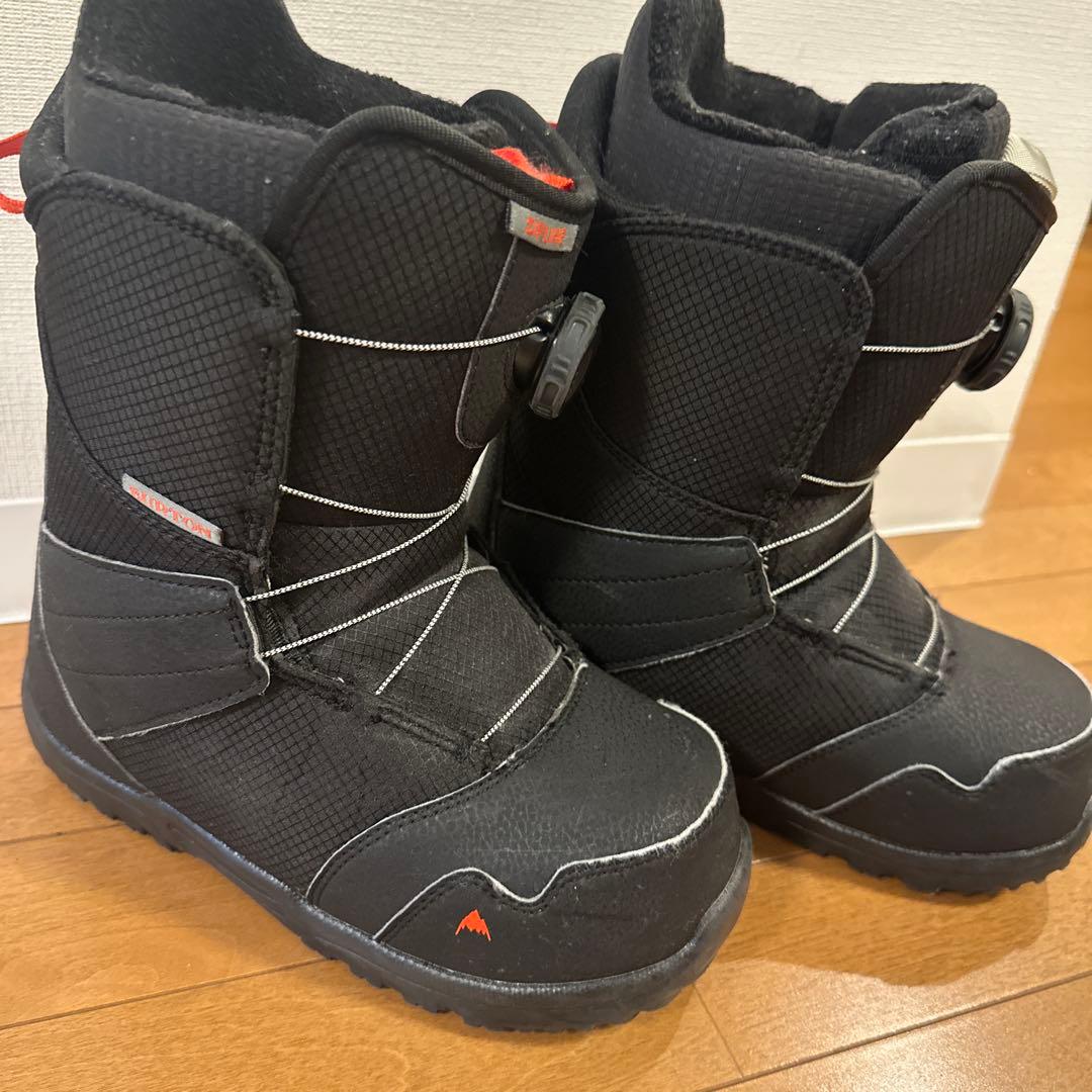 BURTON YOUTH ZIPLINE 子ども用スノーボードブーツ ブラック