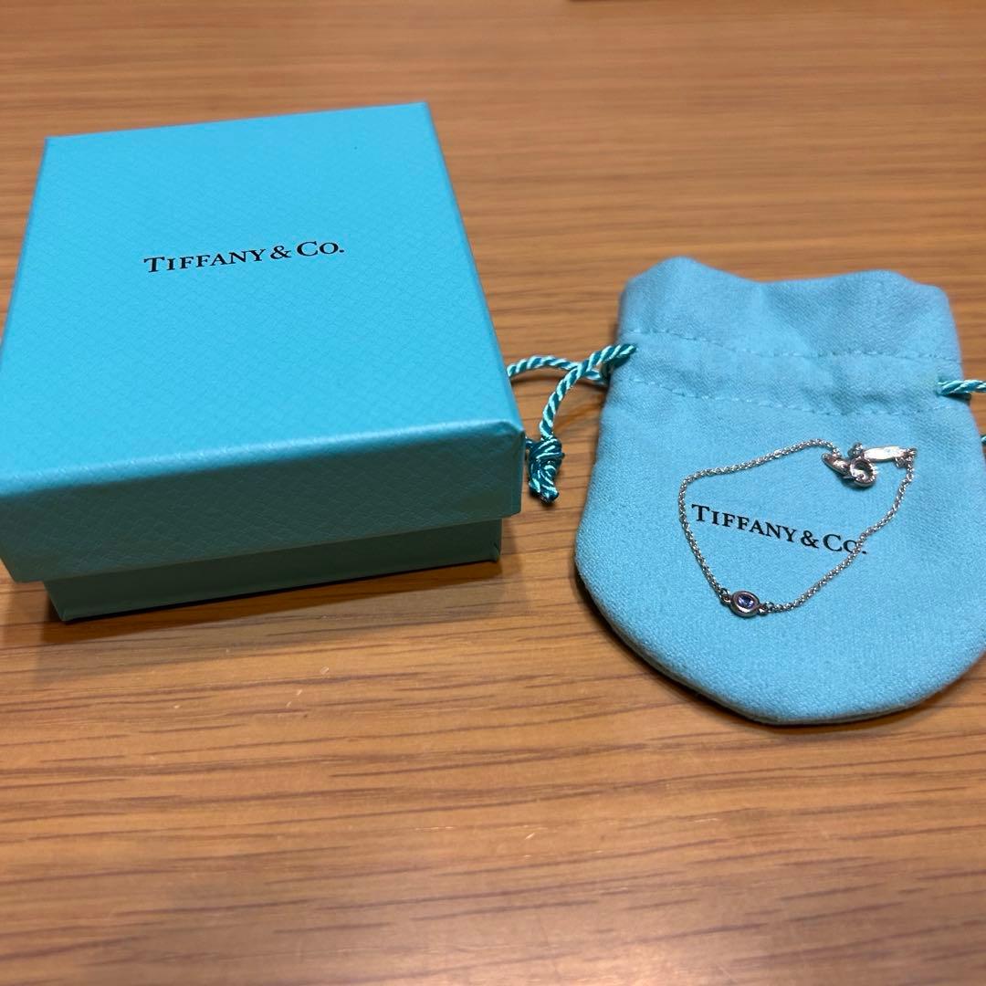 Tiffany & Co. シルバーブレスレット 約15cm タンザナイト