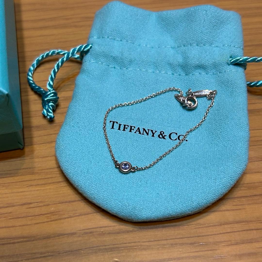 Tiffany & Co. シルバーブレスレット 約15cm タンザナイト