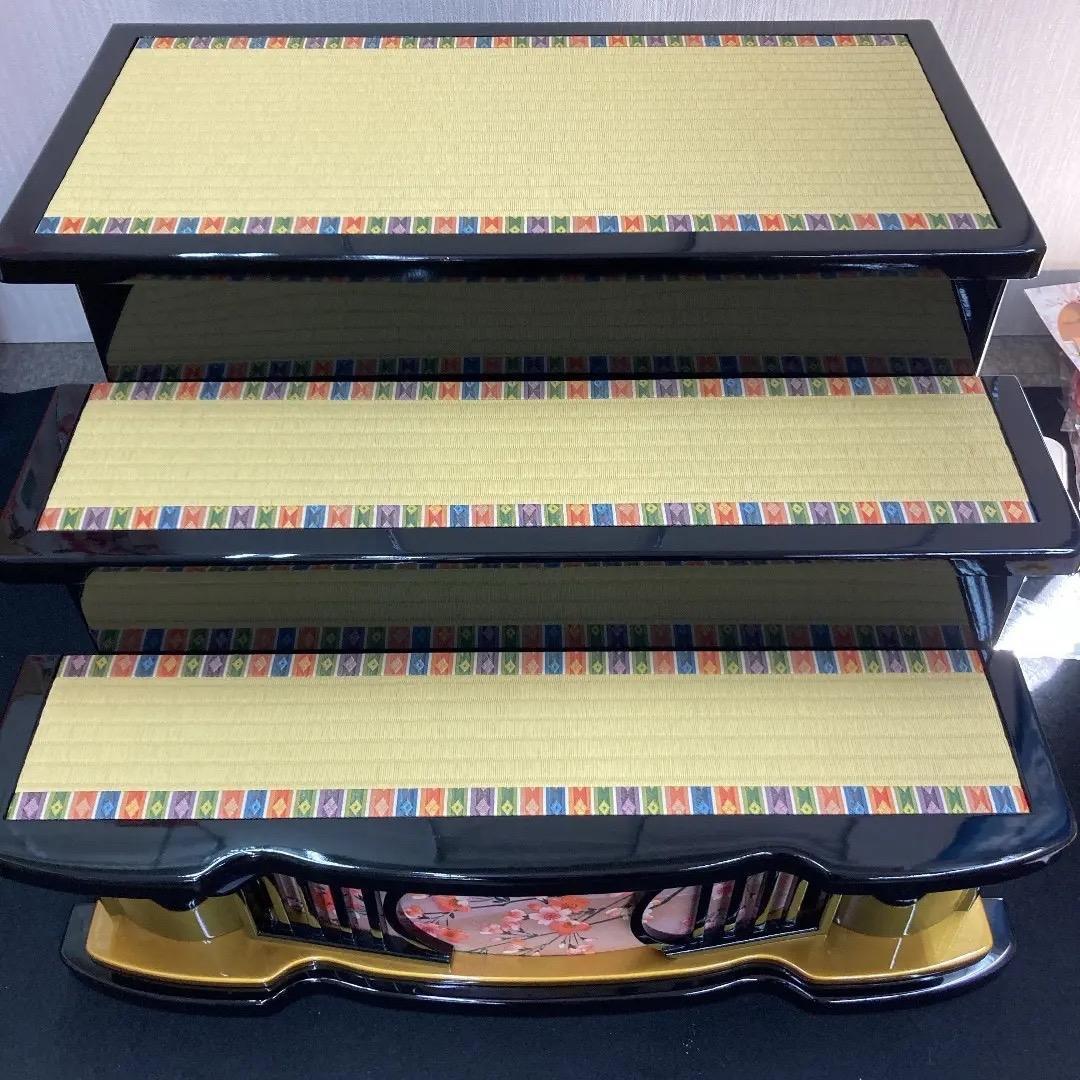 C7 訳あり特価　ひな壇飾り　雛人形三段　雪洞付き　ひな人形三段かざり