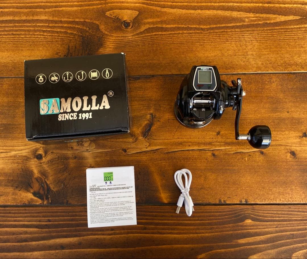 デジタルカウンター付きベイトリール　右巻き　ジギング　大型　デジタルリール