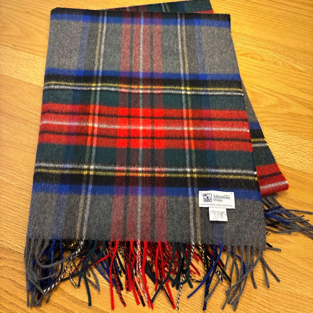 【美品！】ジョンストンズ　カシミヤストール　グレースチュアート