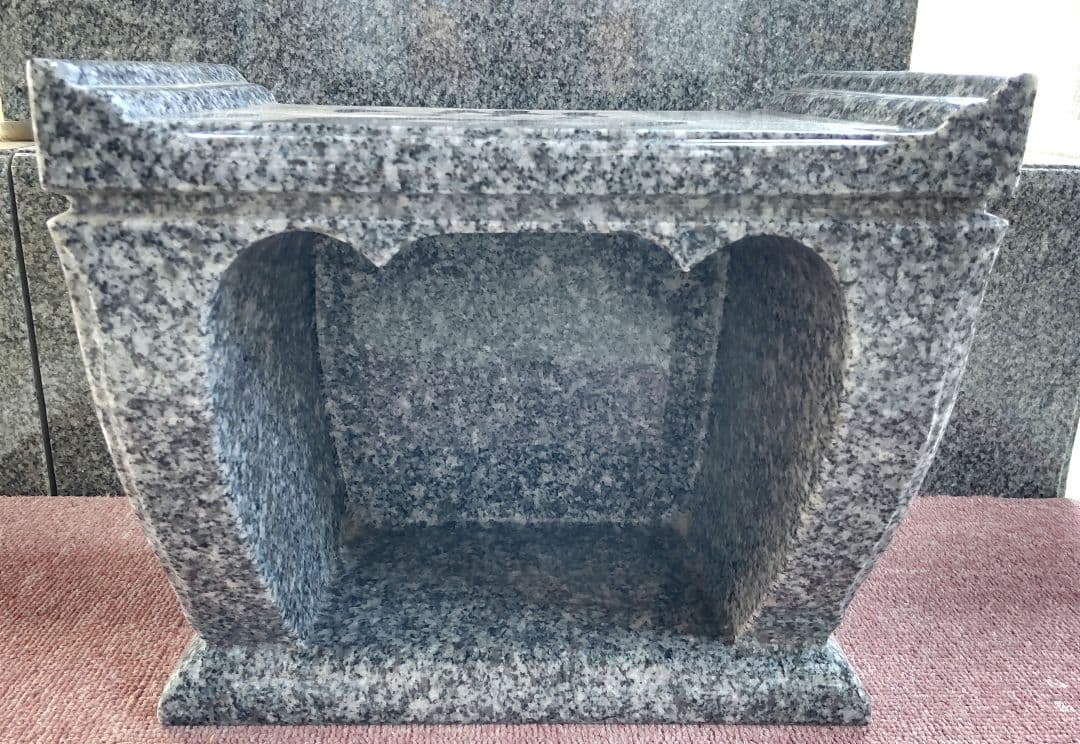 八寸墓石用 佐賀県唐津市 天山石材産出 最高級御影石 天山石 香炉