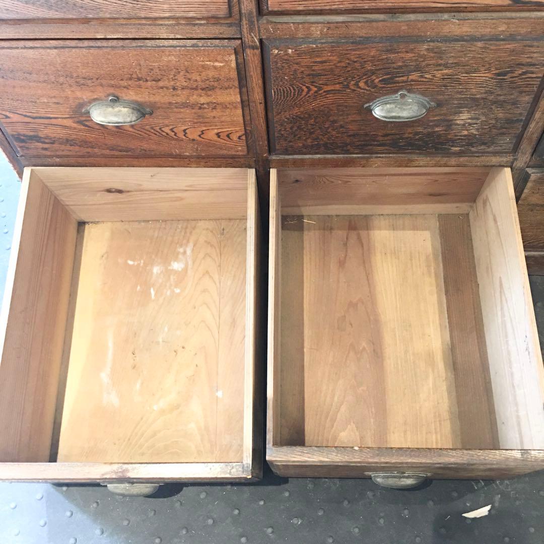 ☆15杯引出し棚☆小引出し 古家具 ヴィンテージ 小物 箪笥