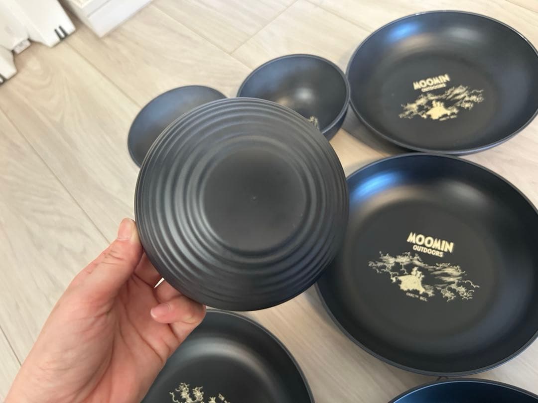 ムーミン　樹脂皿セット 8枚　　レア！バラ売り不可！