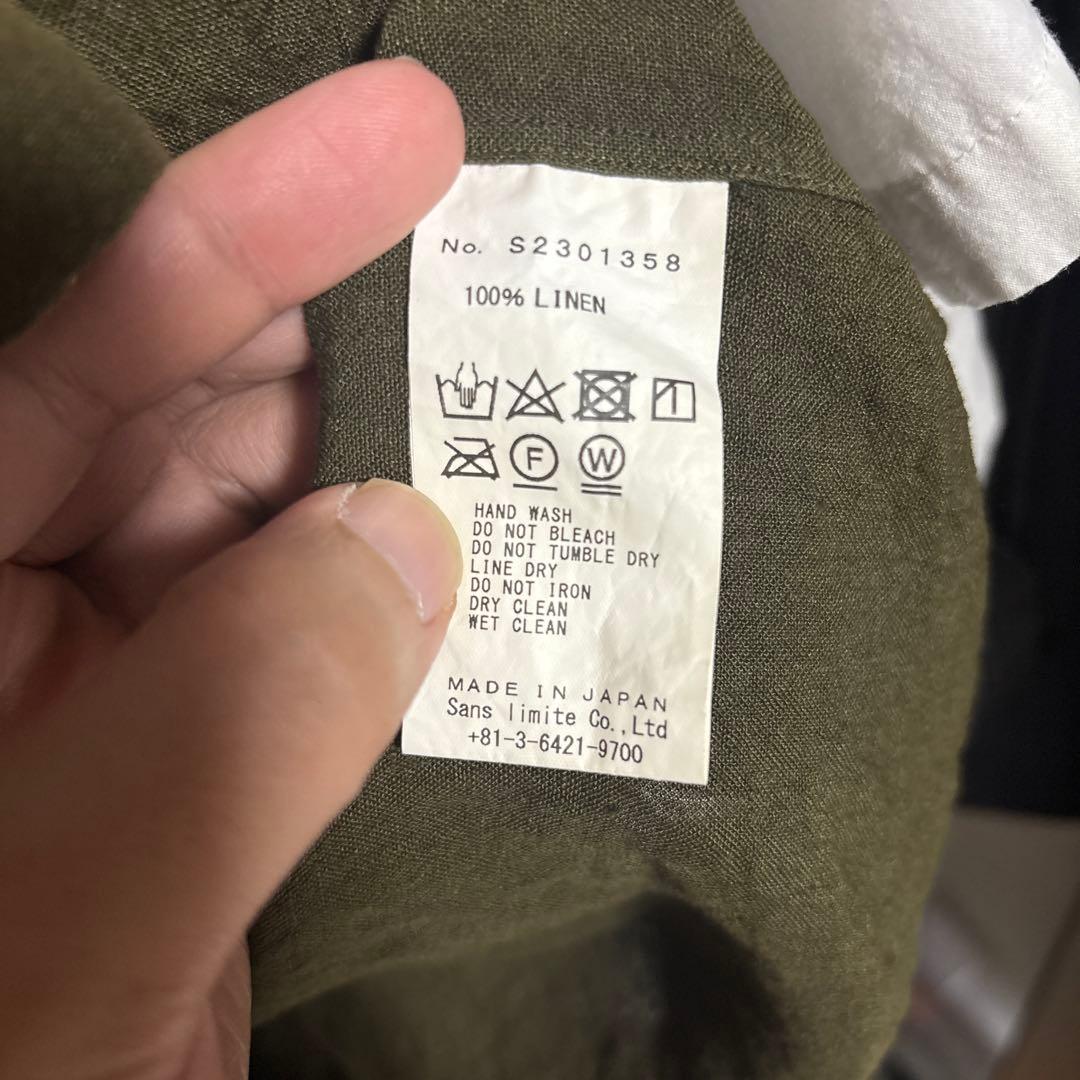 sans limit サンリミット　リネンシャツ