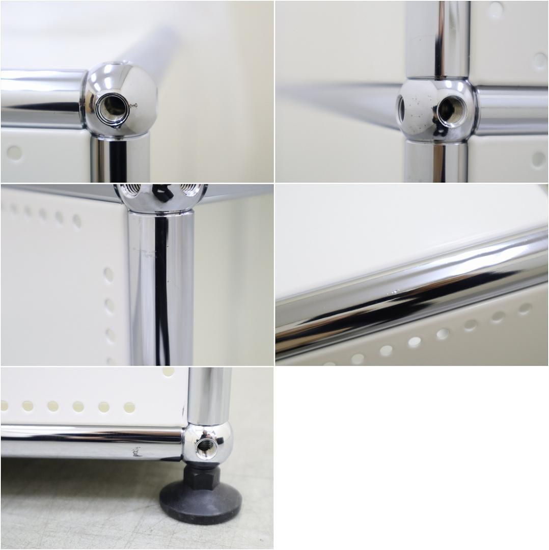 正規品 USM ハラーシステム キャビネット シェルフ 1列3段 ピュアホワイト