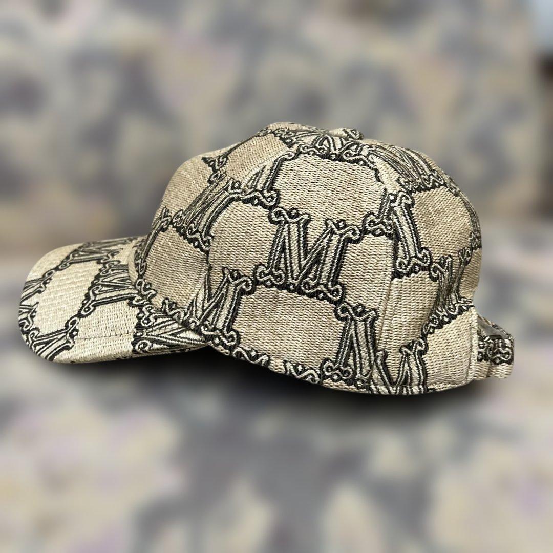 Mロゴデニム風キャップ