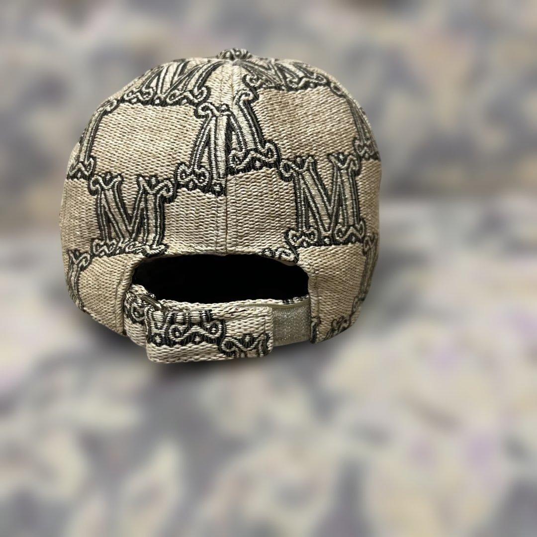 Mロゴデニム風キャップ