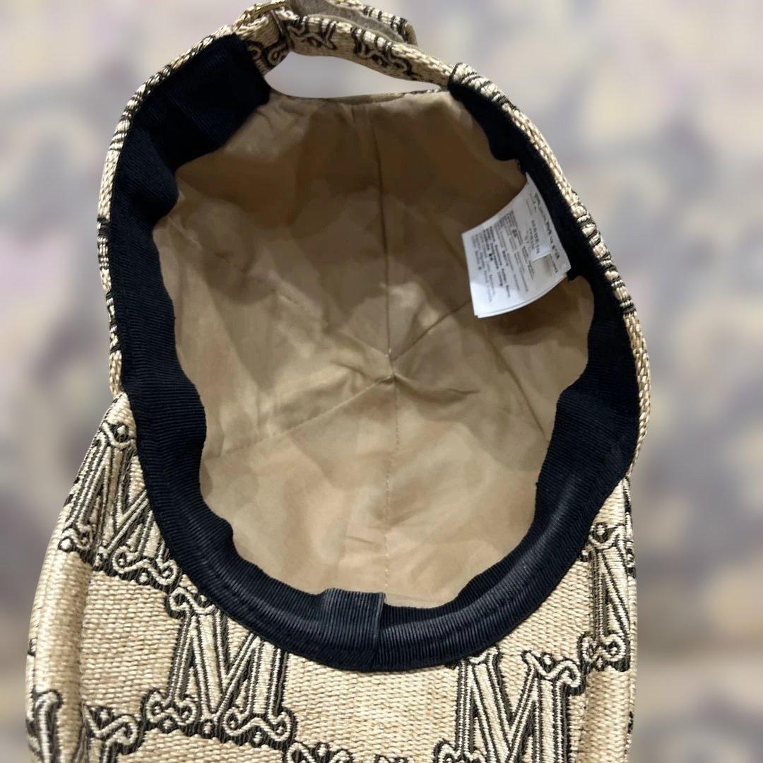 Mロゴデニム風キャップ