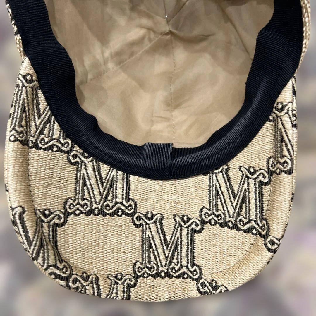 Mロゴデニム風キャップ