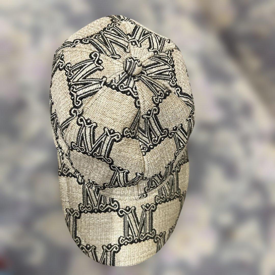 Mロゴデニム風キャップ