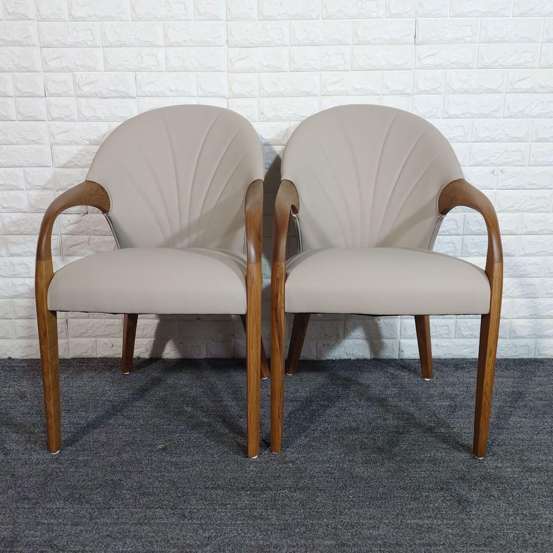 ダイニングチェア 2脚セット シンプル 木製フレーム 家具 インテリア J008