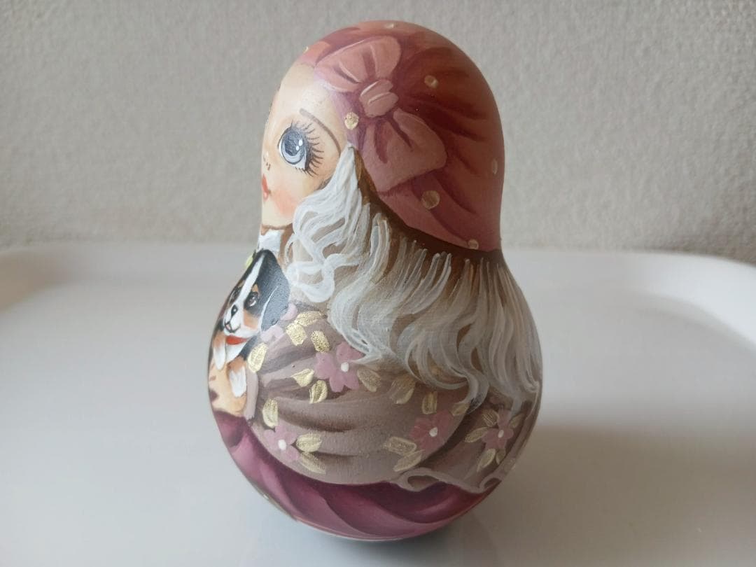 【CBT123】9cm級 おきあがりこぼし(大) スベトラーナ セントバーナード