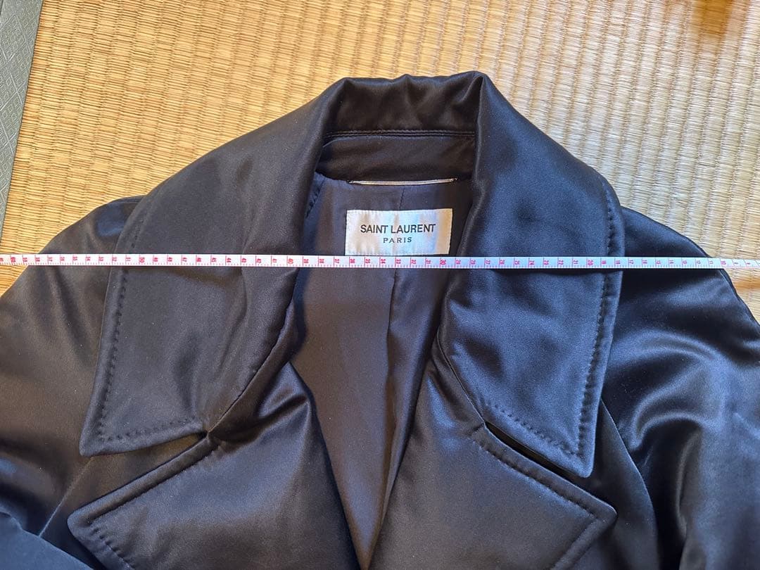 サンローラン　saint laurent 22aw silk coat