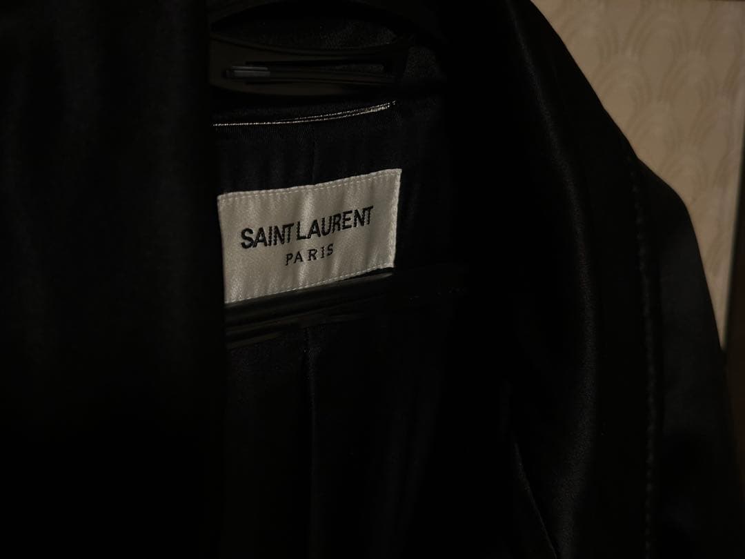 サンローラン　saint laurent 22aw silk coat