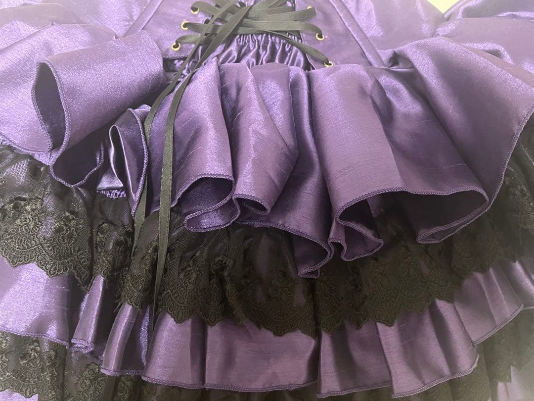 新品アトリエピエロ ミニコルセットスカート パープル