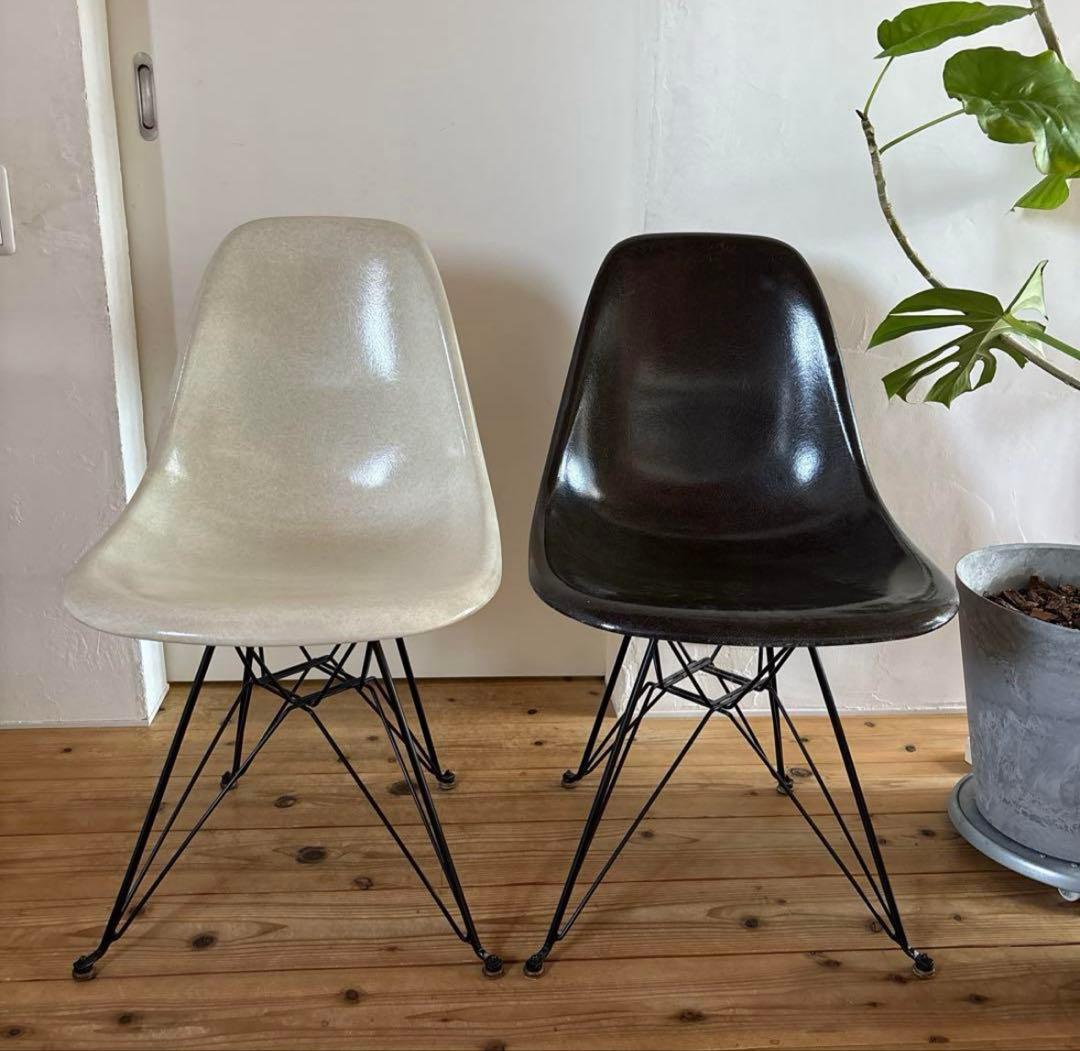 ３３３MODERNICA モダニカサイドシェルチェア2脚 エッフェルベース