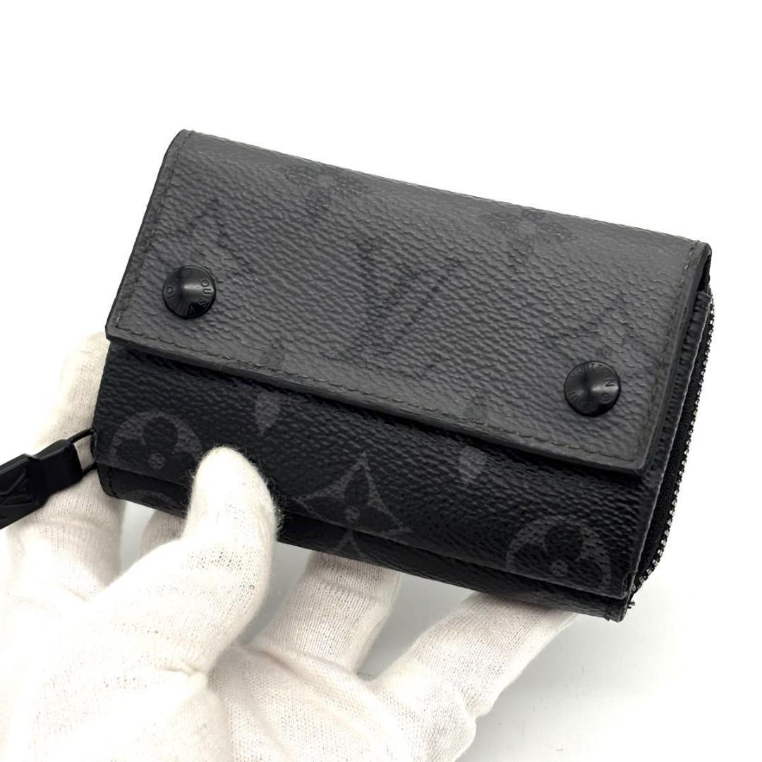【新型】ルイヴィトン ケース ジッピーオーガナイザー モノグラムエクリプス