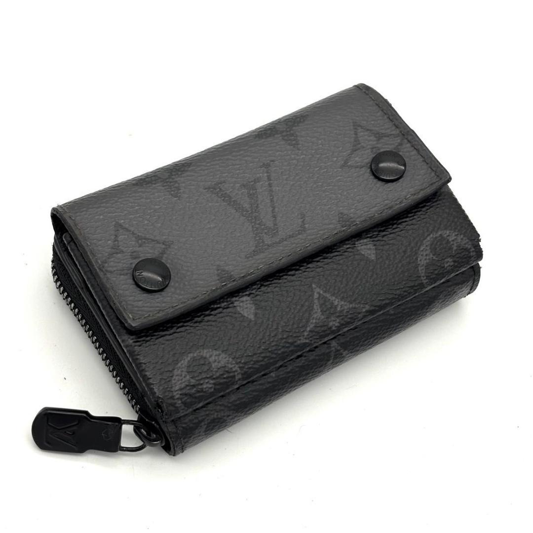 【新型】ルイヴィトン ケース ジッピーオーガナイザー モノグラムエクリプス