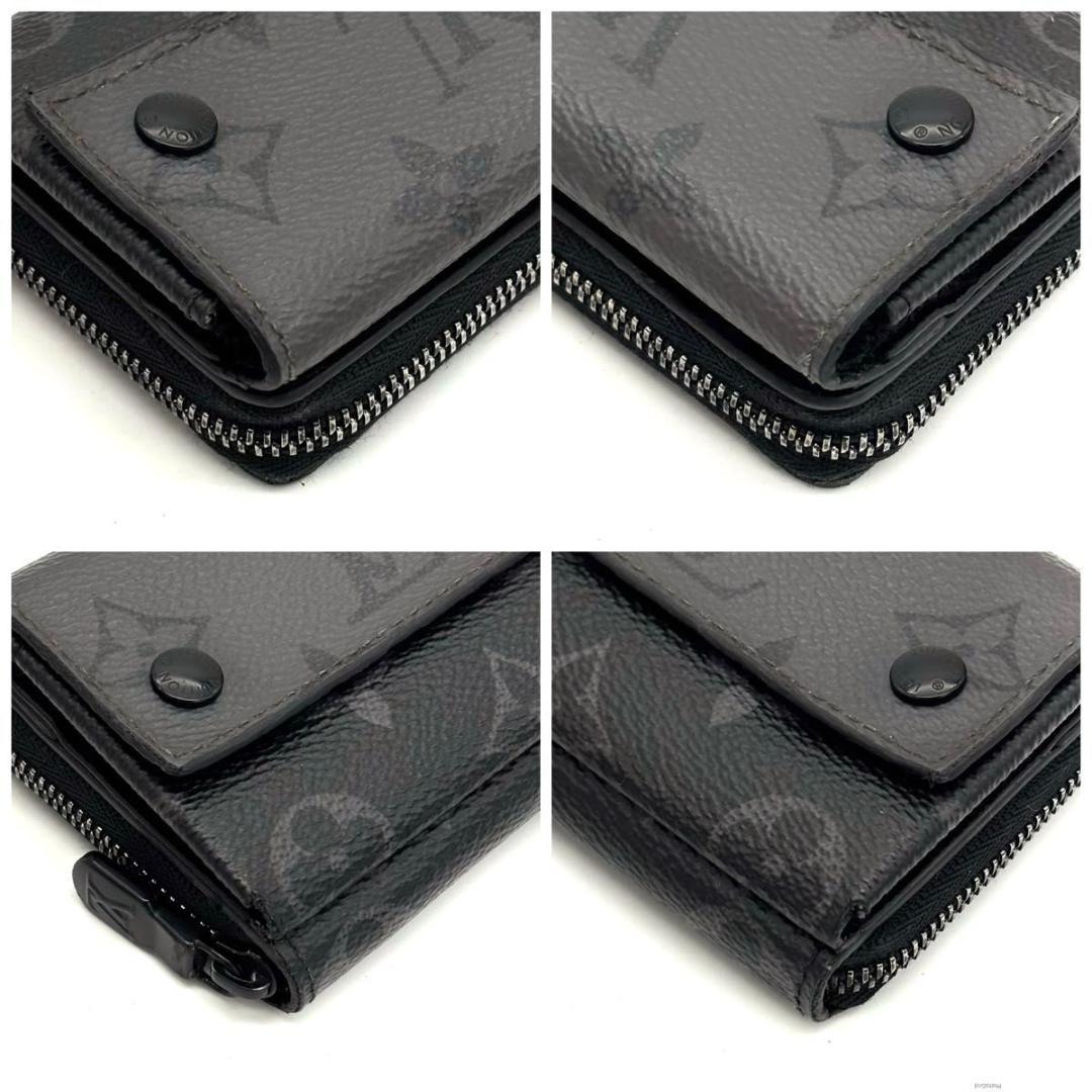 【新型】ルイヴィトン ケース ジッピーオーガナイザー モノグラムエクリプス