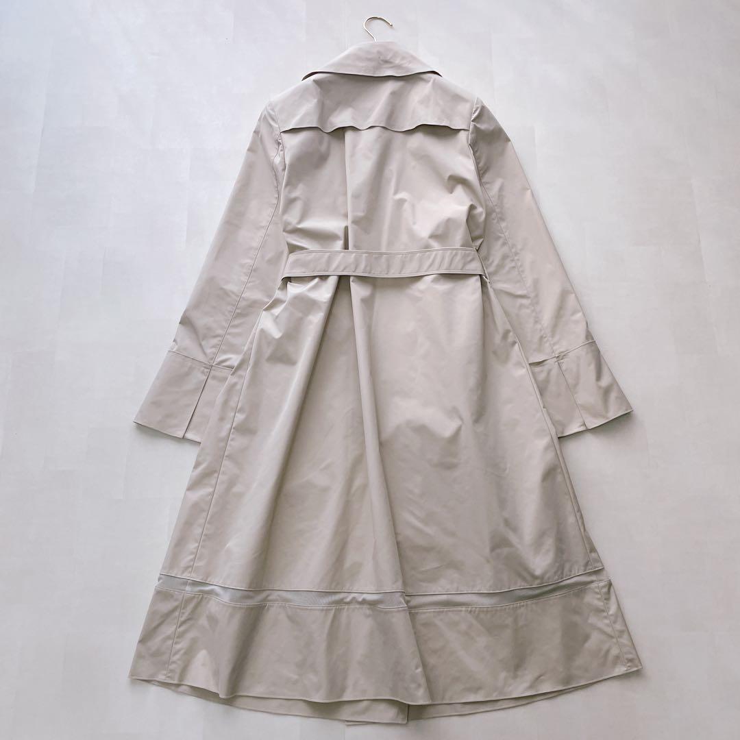 極美品✨フォクシー トレンチコート ダブルボタン ロゴ刻印 ベルト付き 40