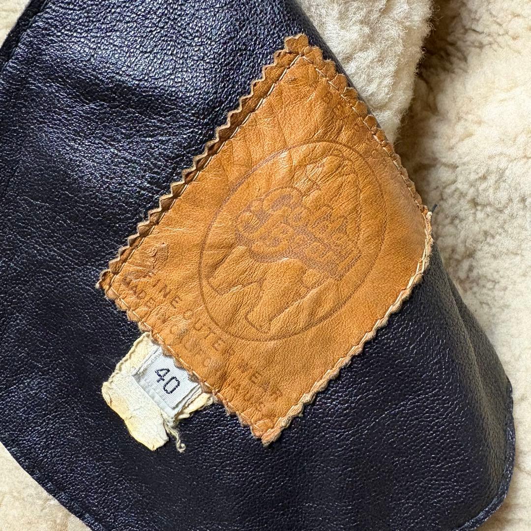 80s 90s USA製 ゴールデンベア B-3 リアルムートンジャケット