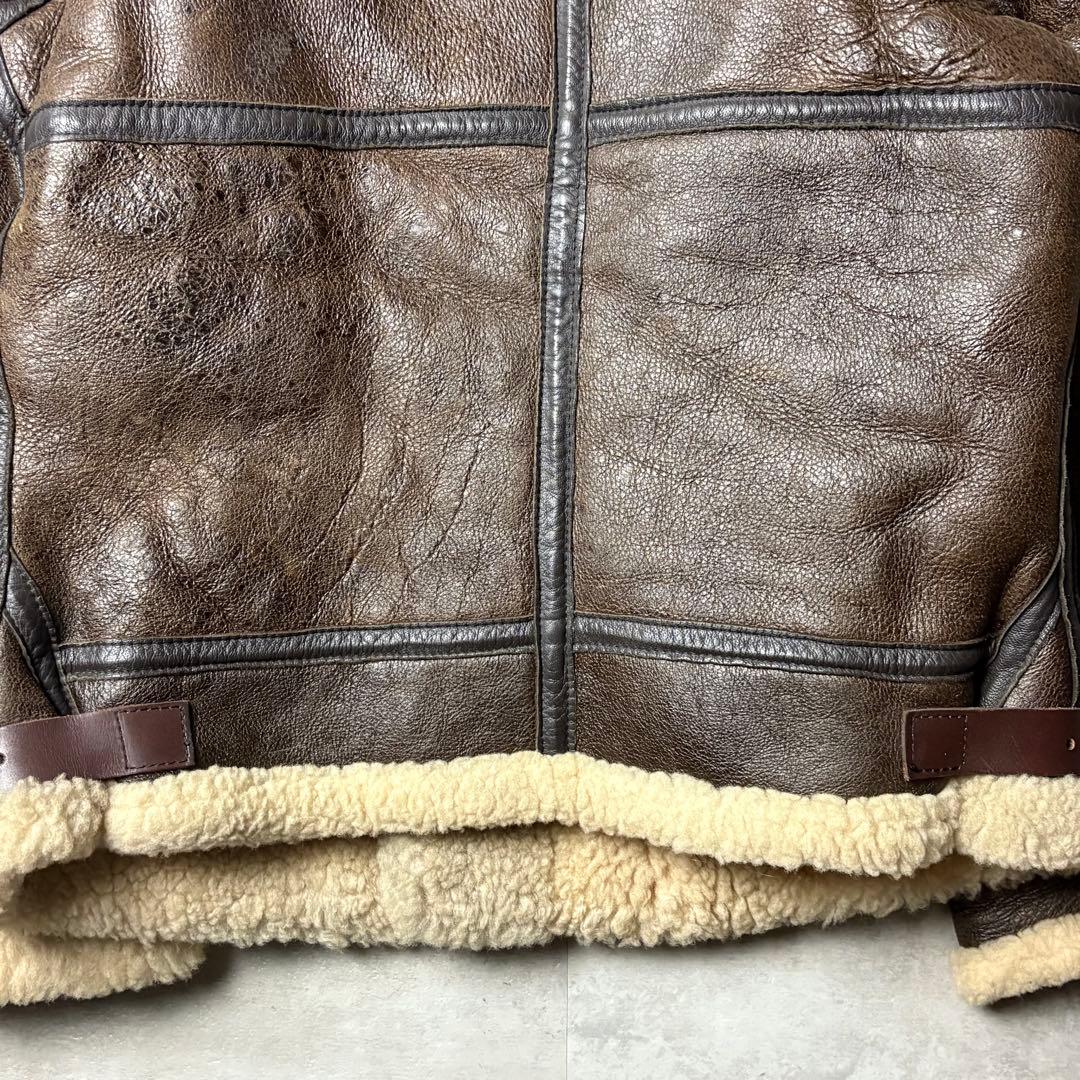 80s 90s USA製 ゴールデンベア B-3 リアルムートンジャケット
